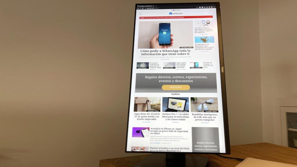 El Dell P2719HC en vertical