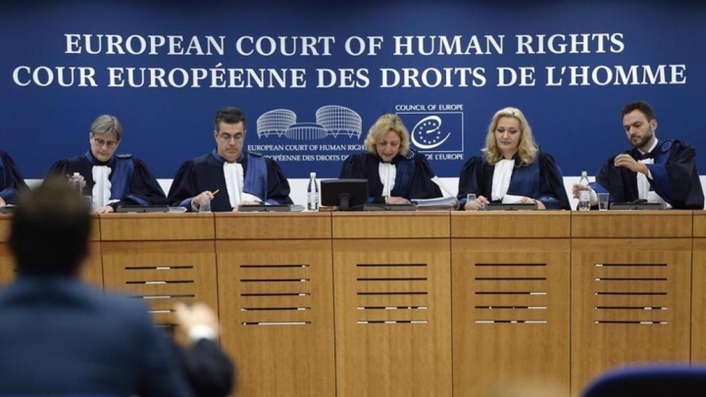 Imagen de archivo de una audiencia en el TEDH./