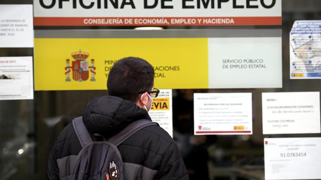 Una oficina de empleo, en Madrid.