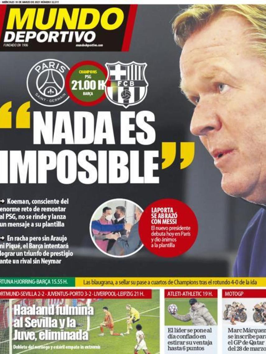 Portada Mundo Deportivo