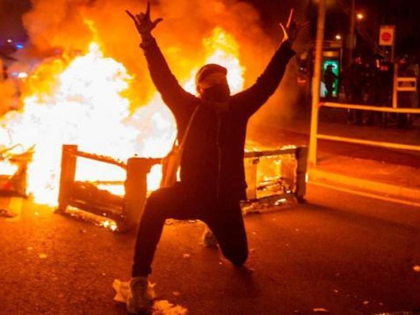 Disturbios en Barcelona