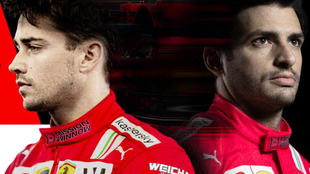 Charles Leclerc y Carlos Sainz