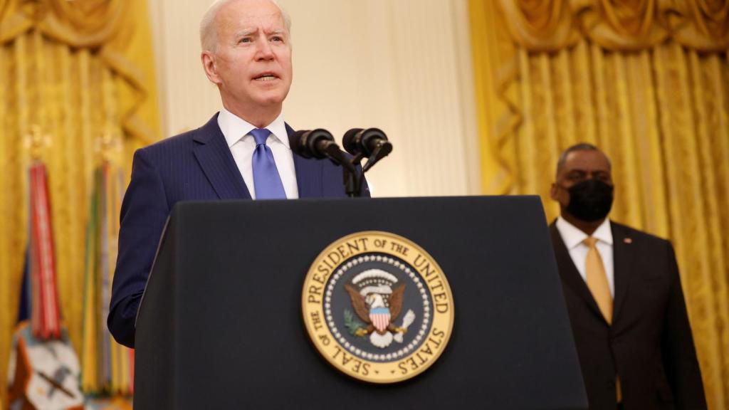 El presidente de EEUU, Joe Biden, durante una rueda de prensa en la Casa Blanca.