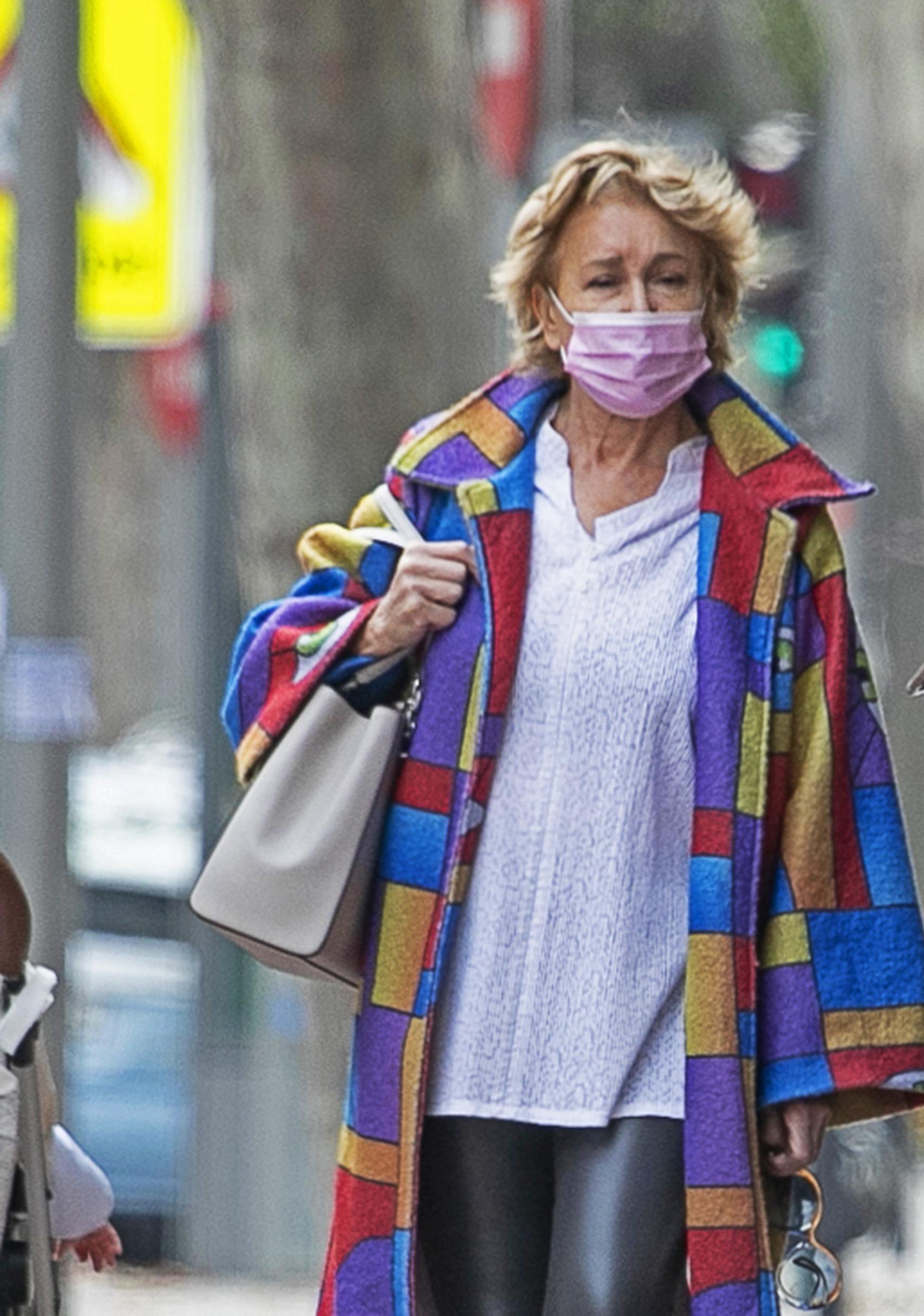 Mila Ximénez, acudiendo al hospital.