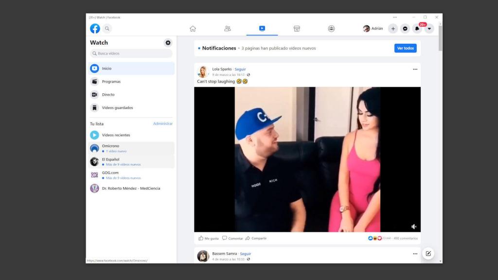 Nueva app oficial de Facebook para Windows 10