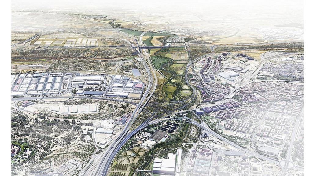 Infografía del proyecto 'Manantial sur'.