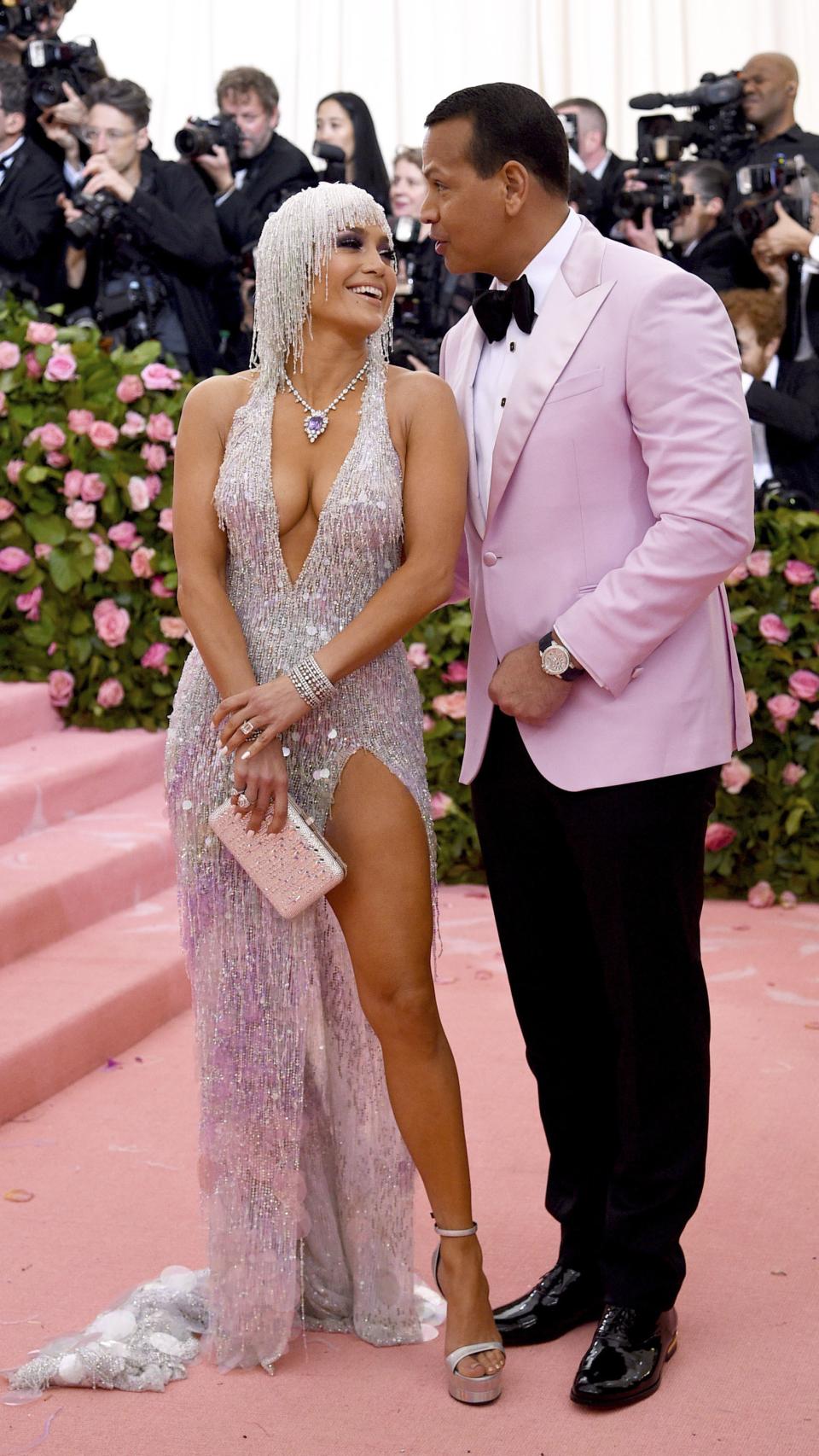 JLo y A-Rod en la gala MET de Nueva York.