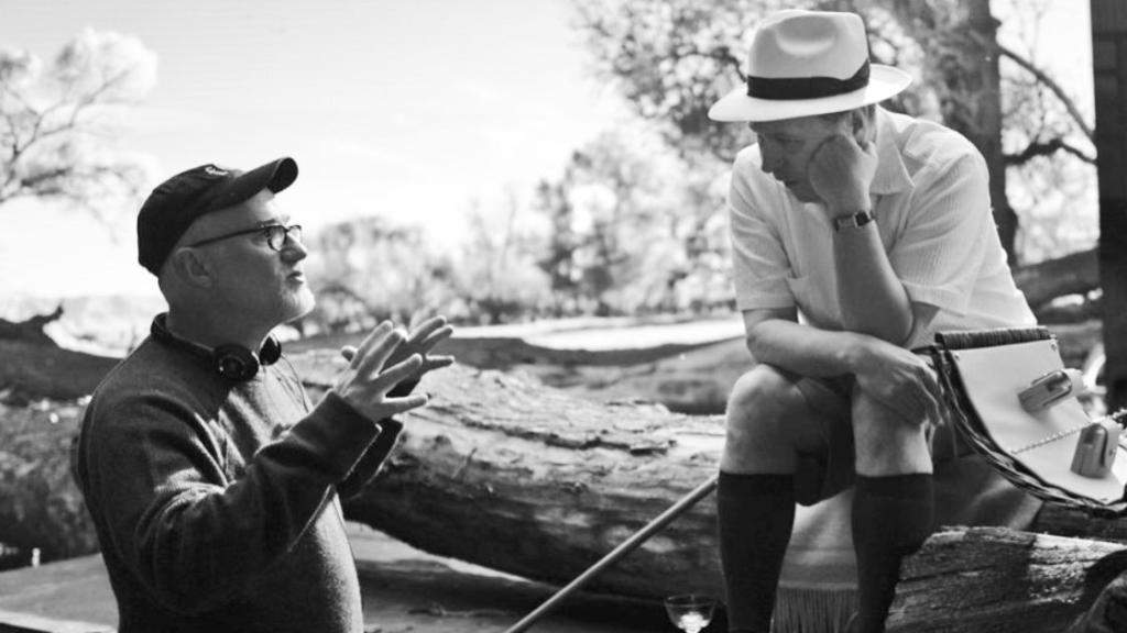 David Fincher en el rodaje de 'Mank'.