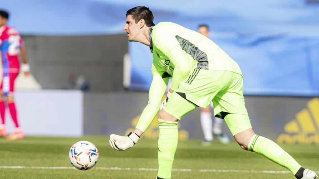 Thibaut Courtois, en un momento del partido