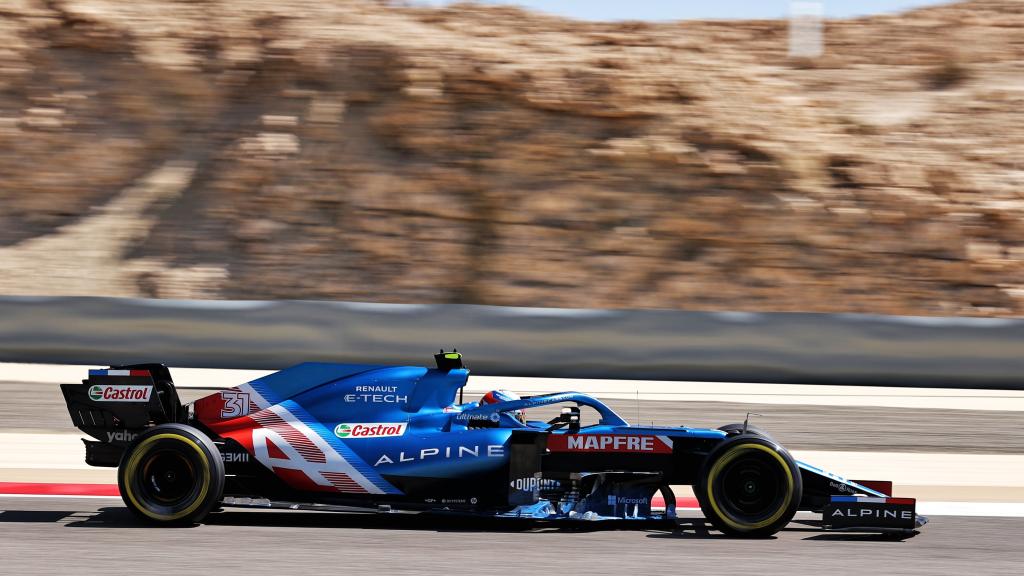 Ocon rodando con el Alpine A521
