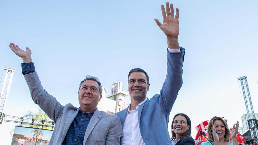 Juan Espadas en un acto con Pedro Sánchez.