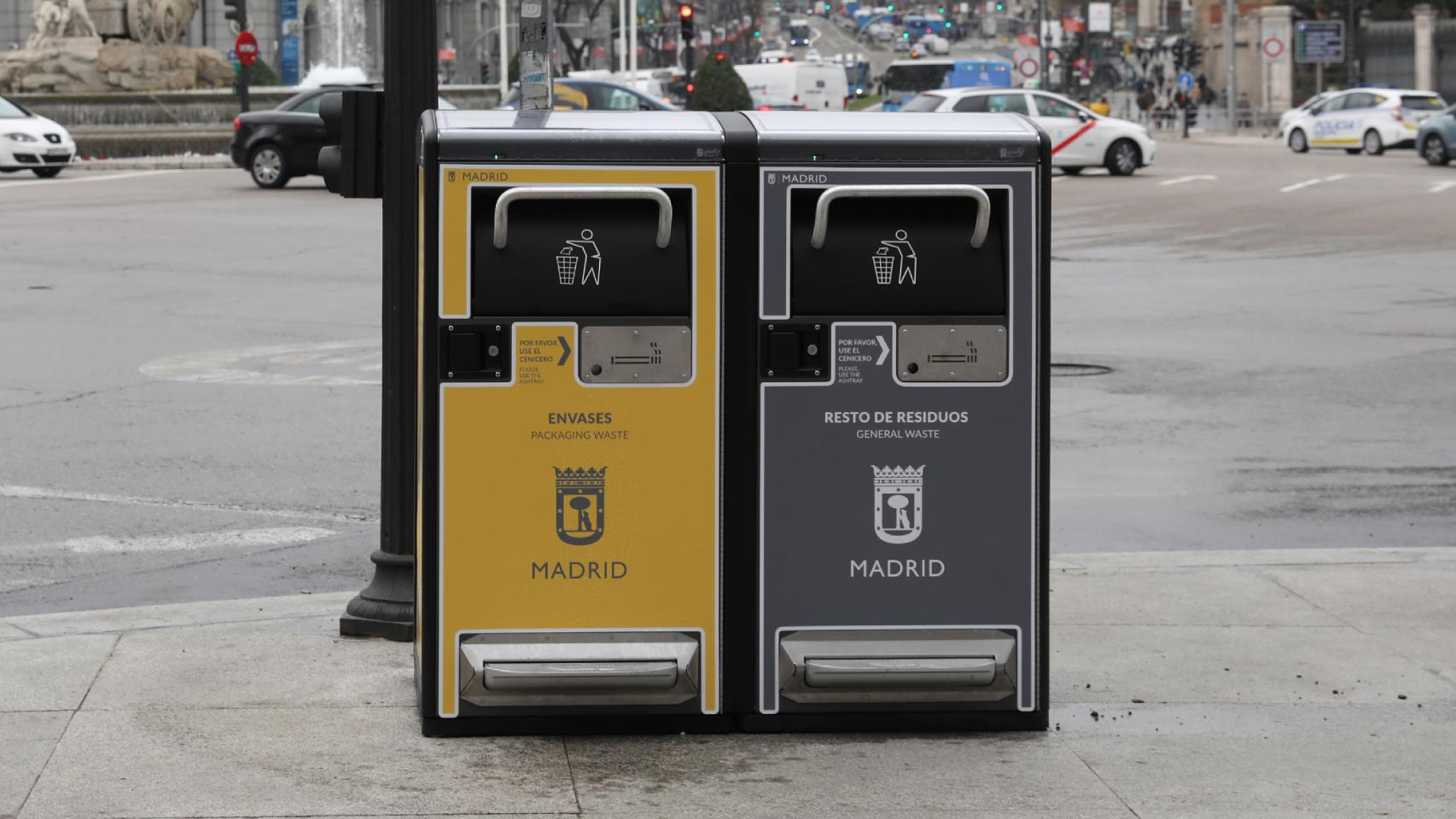 Papeleras inteligentes de Madrid.