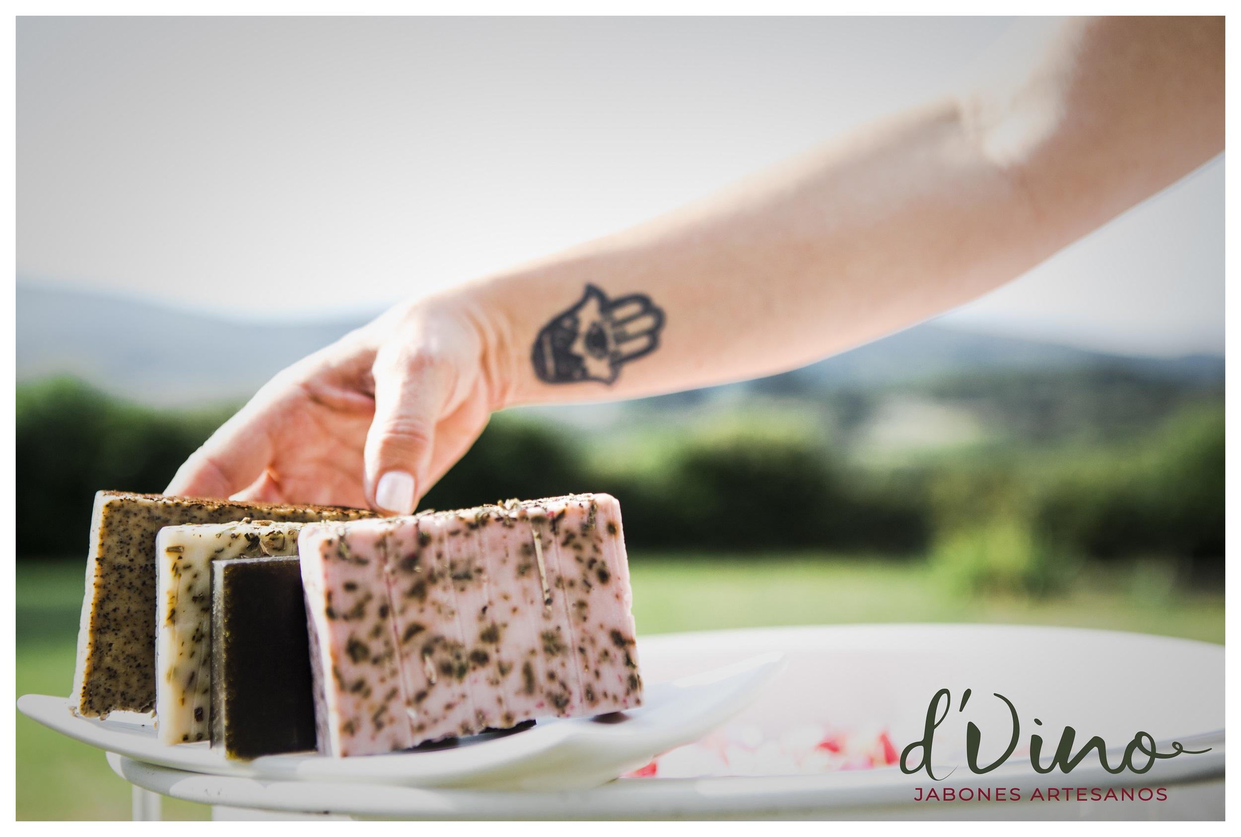 Varias muestras de los Jabones D’Vino (Liván J. González).