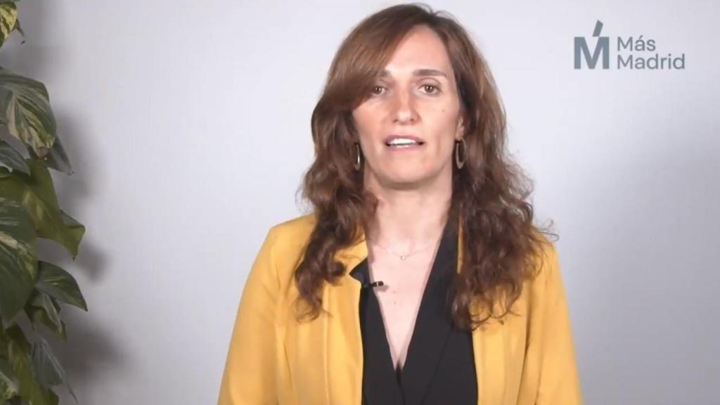 La candidata de Más Madrid a la Comunidad de Madrid, Mónica García.