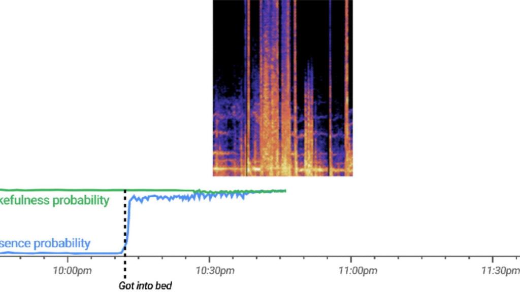 Registro de movimiento durante el sueño del Google Nest Hub