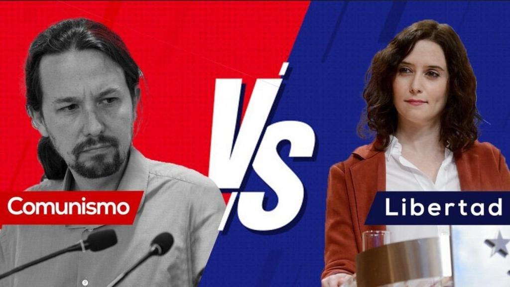 El cartel elaborado por los populares que ha suscitado la polémica.