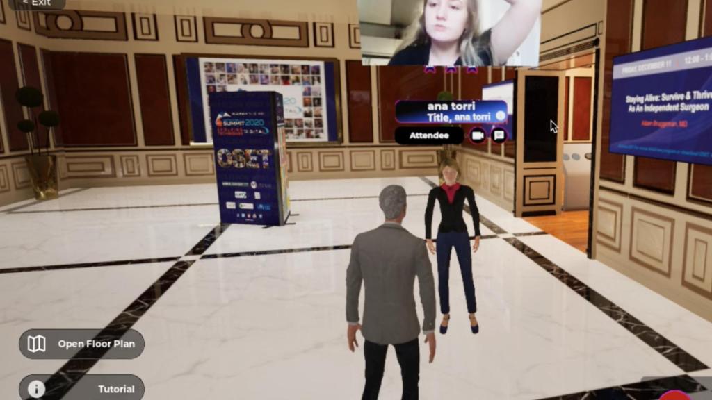 Otro de los entornos virtuales de YouCan, orientado a un evento profesional