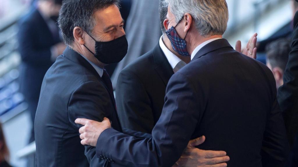 Josep Maria Bartomeu, en la toma de posesión de Joan Laporta