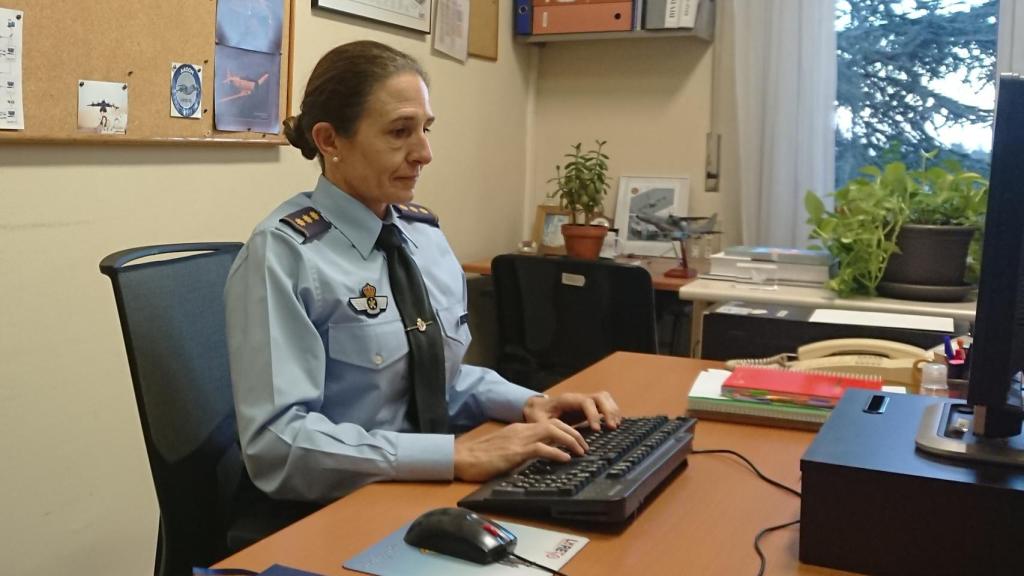 Loreto Gutiérrez, la primera coronel del Ejército del Aire.