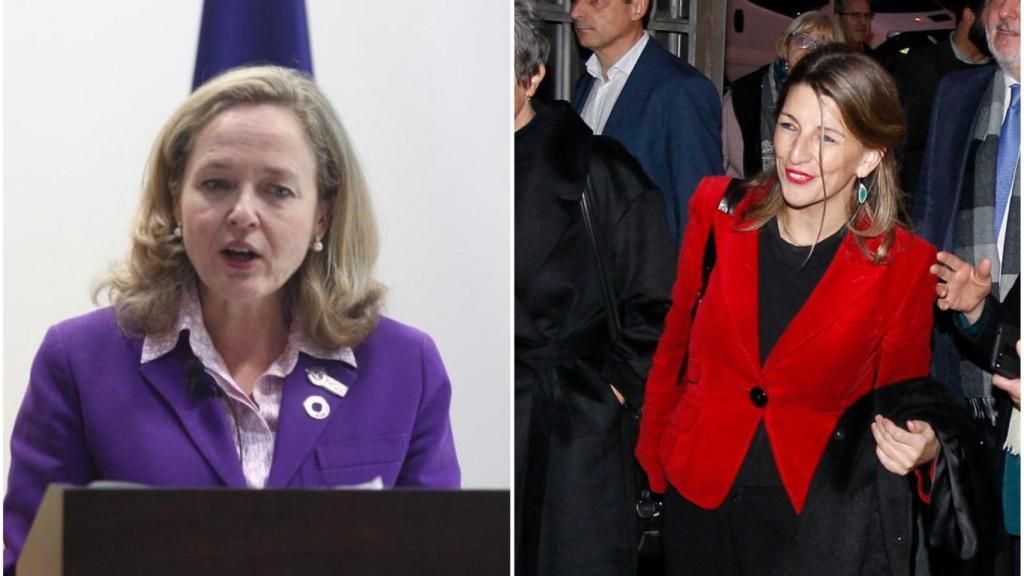 Nadia Calviño y Yolanda Díaz