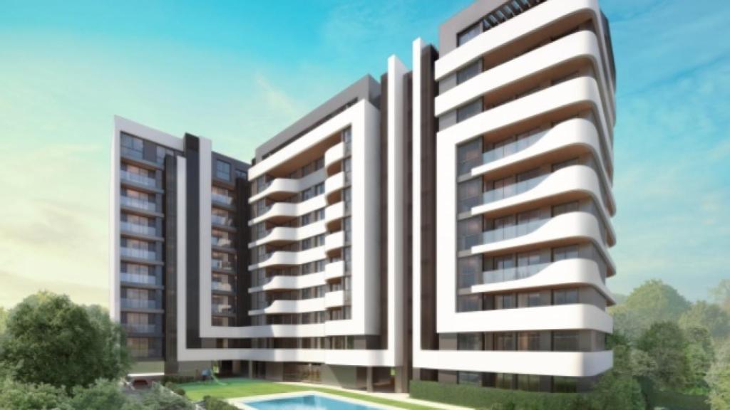 Infografía del proyecto de iKasa en las parcelas de Adif.