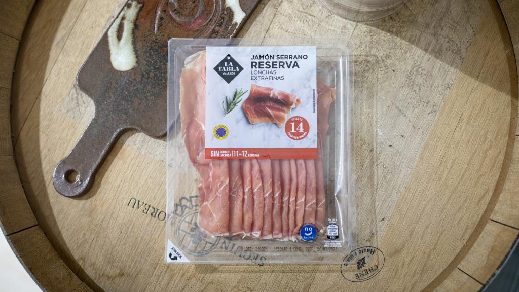 El paquete de jamón serrano de La Tabla de Aldi.
