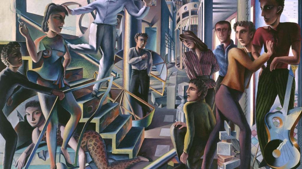 Escena. Personajes a la salida de un concierto de rock.