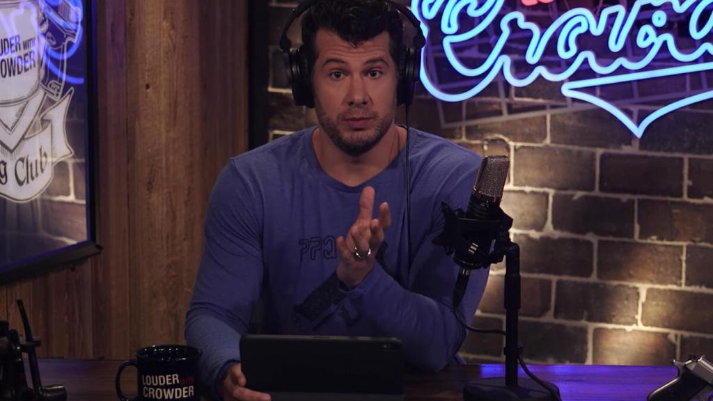 Steven Crowder en uno de sus vídeos.