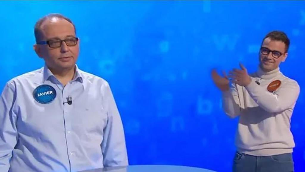 Pablo Díaz aplaude a Javier Dávila en Pasapalabra.