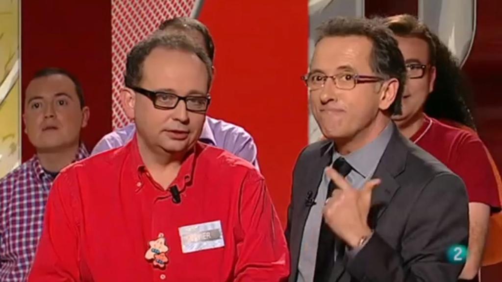 Javier Dávila y Jordi Hurtado en el plató de Saber y Ganar.