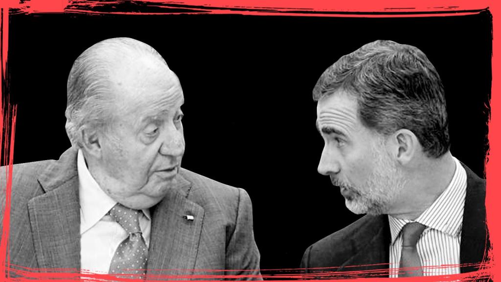 Juan Carlos I y su hijo Felipe VI.