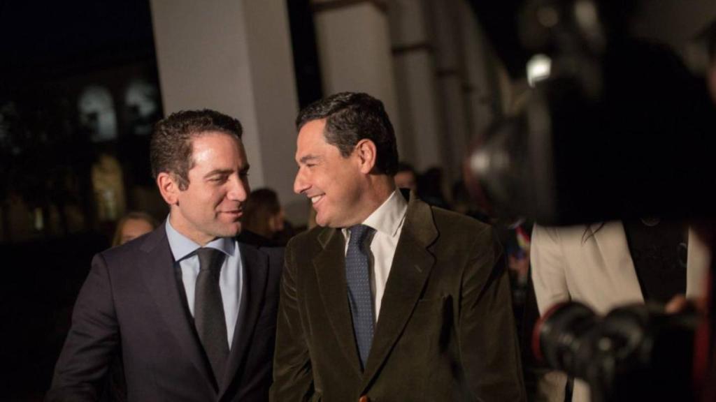 Juanma Moreno y Teodoro García Egea.