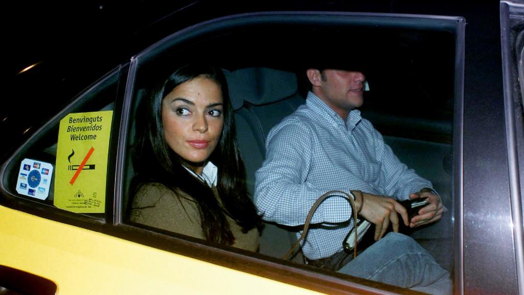 Antonio David Flores y Olga Moreno en Barcelona en el año 2001.