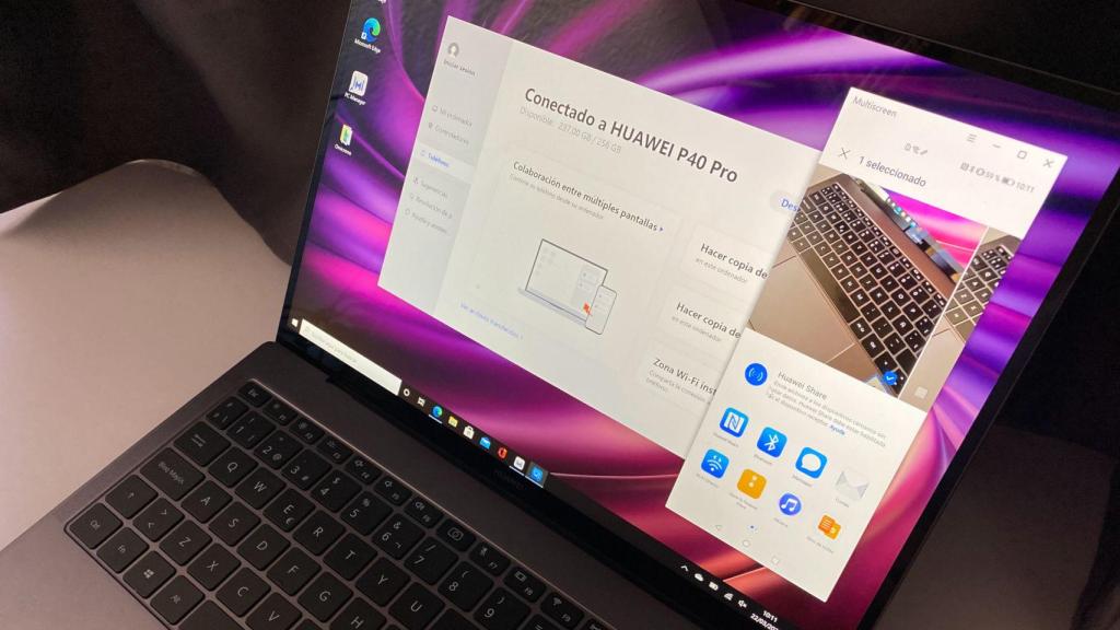 La conexión con móviles Huawei es el as en la manga del MateBook X Pro