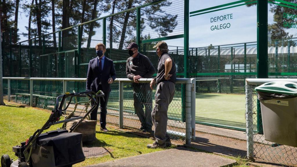 Feijóo en el complejo de Monterrei.