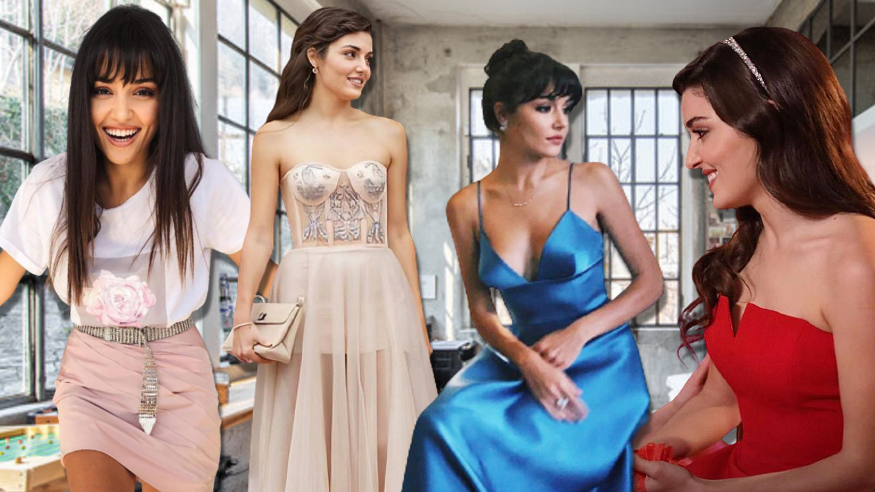 Hande Erçel con varias piezas de Douze Studio.