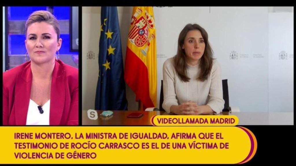 Irene Montero en Sálvame.