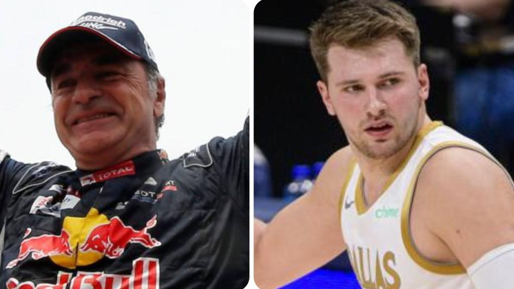 Carlos Sainz y Luka Doncic