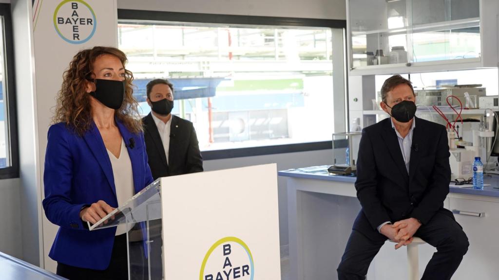 Un momento durante la presentación de resultados de Bayer España.