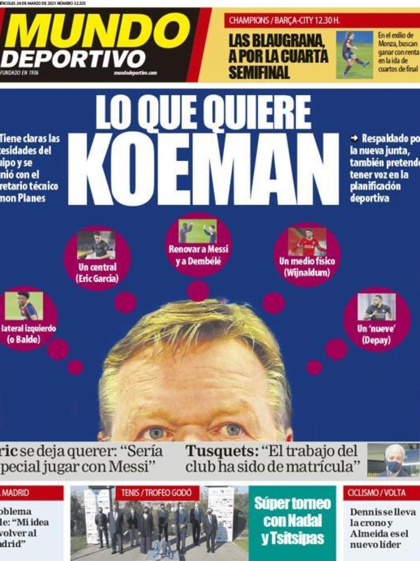 Portada Mundo Deportivo