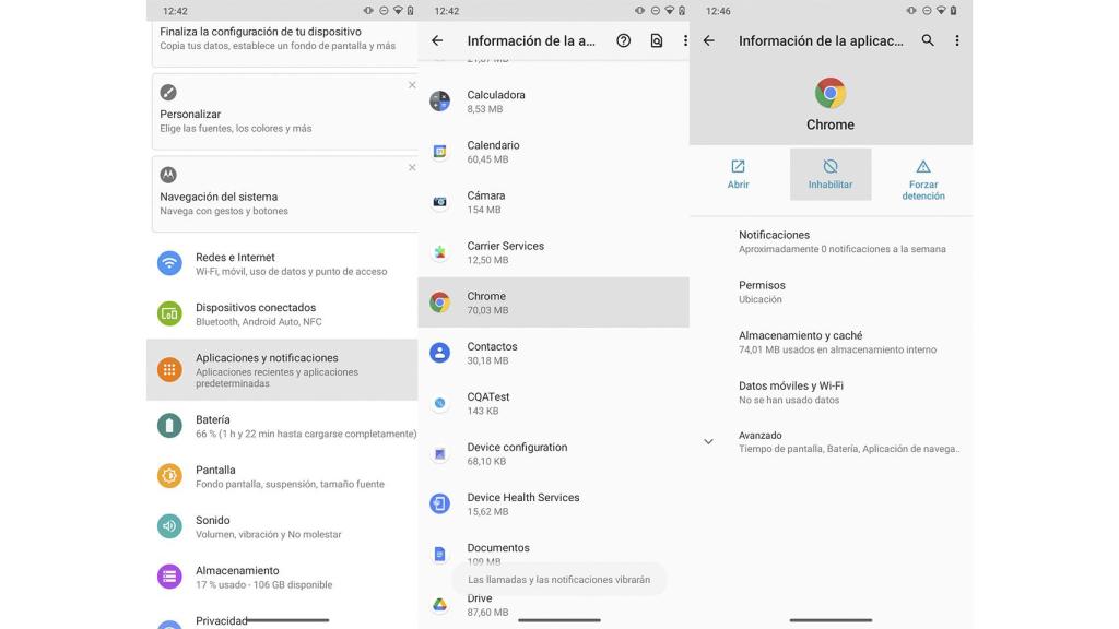 Tendremos que deshabilitar la aplicación.