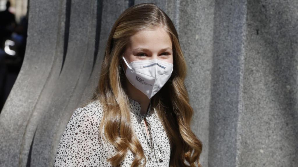 Leonor, en su primer acto en solitario.