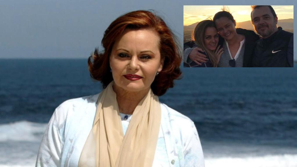 La desaparecida Rocío Dúrcal en montaje de JALEOS junto a sus tres hijos, Carmen, Shaila y Antonio.