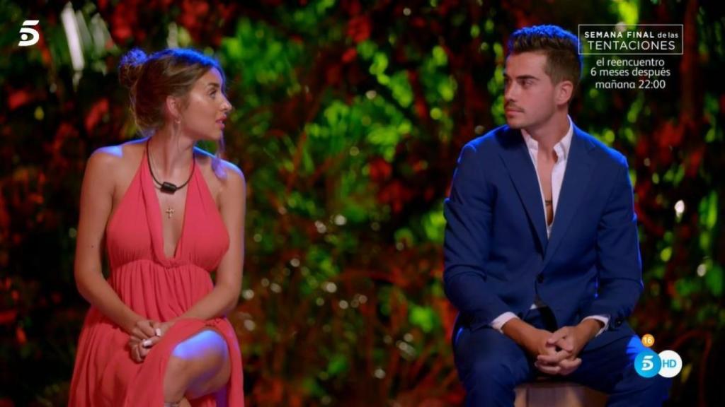 Jesús y Marina durante su pelea.