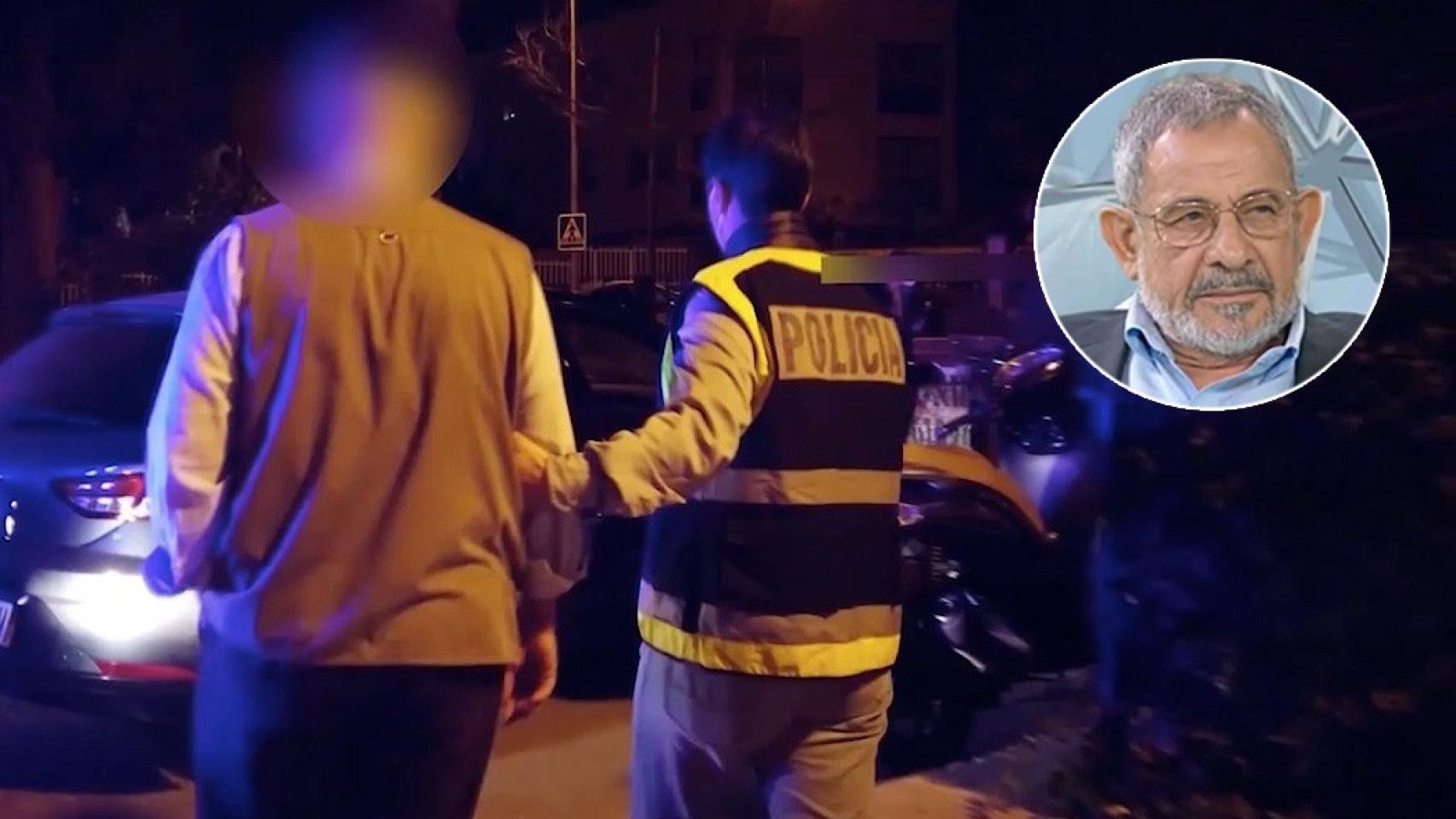 Imagen de la detención del máximo responsable de la Comisión Islámica en España.