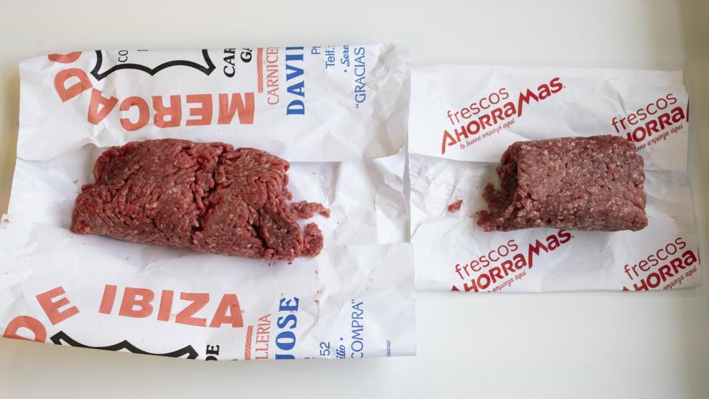 Carne picada de carnicería.