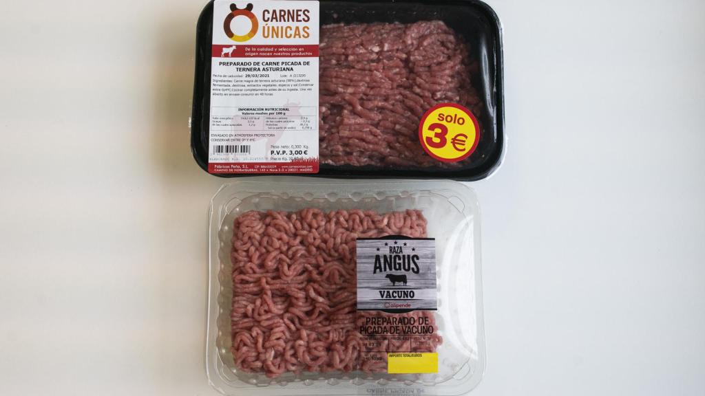 Preparados de carne picada.