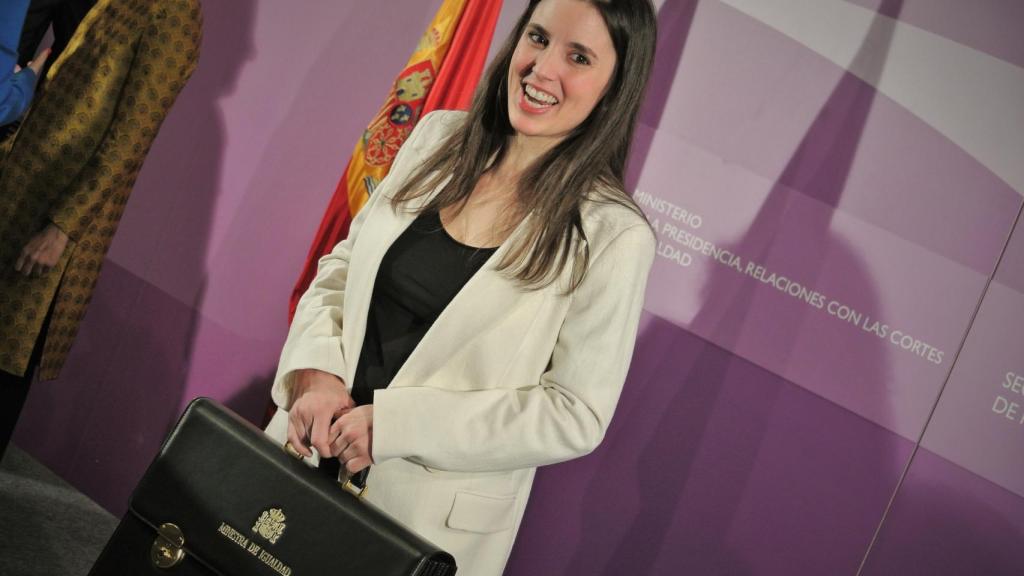 Irene Montero, ministra de Igualdad, el día de su toma de posesión.