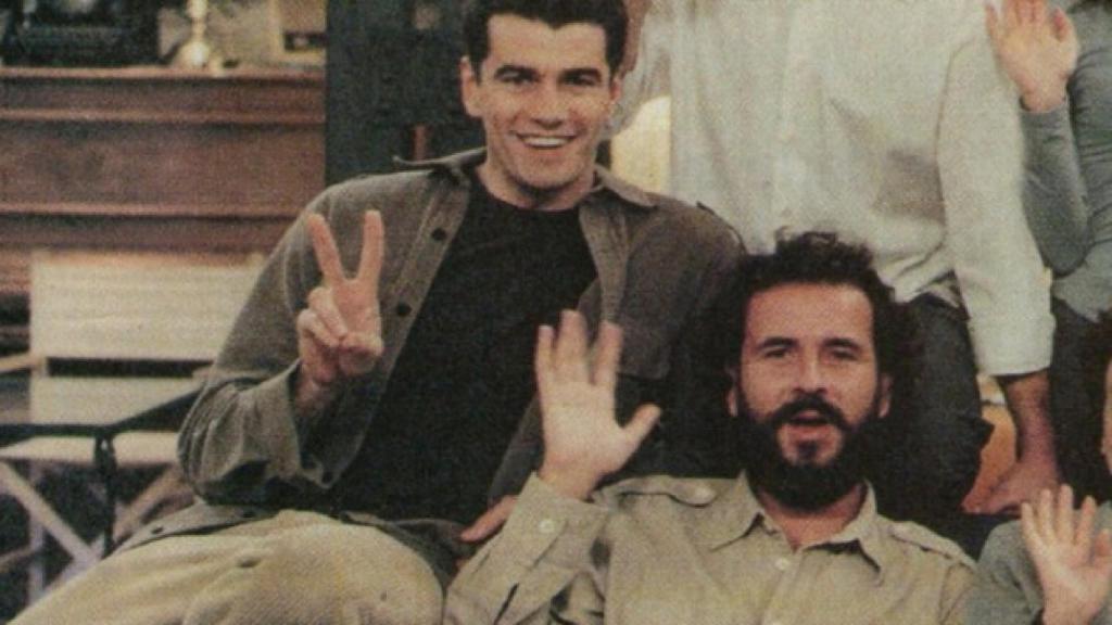 Toni Cantó y Willy Toledo, durante el rodaje de '7 Vidas'.