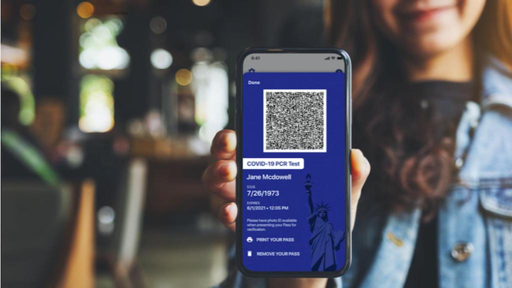 El 'Excelsior Pass', el pasaporte Covid de Nueva York.